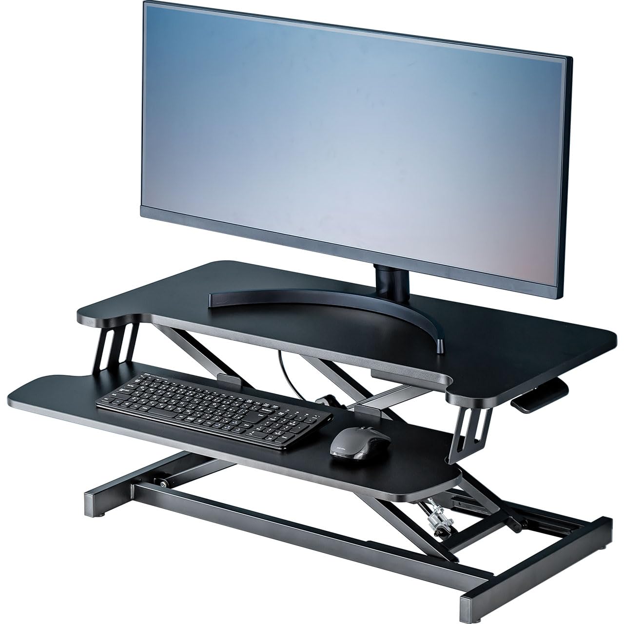 Amazon.co.jp: サンワダイレクト スタンディングデスク 卓上 ガス圧